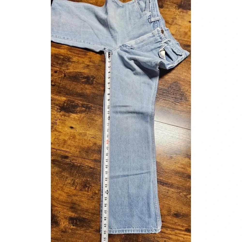 VTG Wrangler Wrapid Transit Blues Light Wash Denim Jeans 70s/80s USA Women 28x30